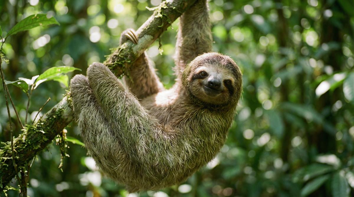 人兽树懒视频 - 热带雨林慢生活视频